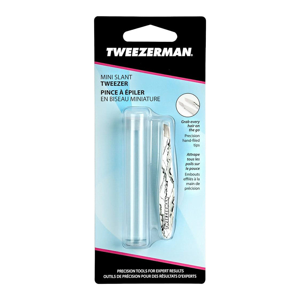 Tweezer Man Mini Slant Tweezer Marble Pattern 1252 Wfr, 1 Ea